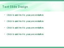 Glass Tubes Green PowerPoint Template text slide design
