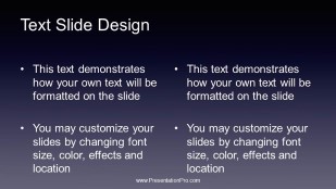 Gradient Blur 2 Widescreen PowerPoint Template text slide design
