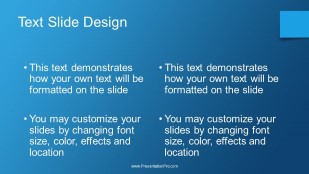 Gradient Dash Blue Widescreen PowerPoint Template text slide design
