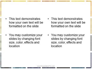 Grid Dots PowerPoint Template text slide design