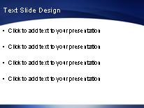 Layered Swoops Blue PowerPoint Template text slide design
