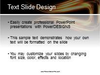 Light Stroke Gold PowerPoint Template text slide design
