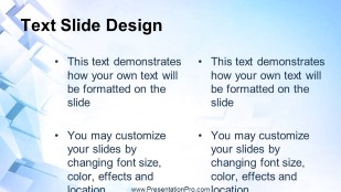 Light Wall Squares Widescreen PowerPoint Template text slide design