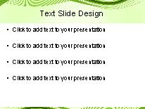Motion Wave Green1 PowerPoint Template text slide design