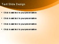 Organic Flow Orange PowerPoint Template text slide design