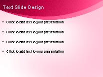 Organic Flow Pink PowerPoint Template text slide design
