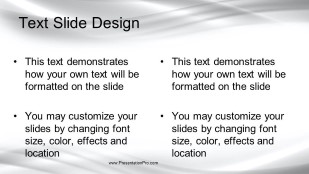 Ripple Glow Gray Widescreen PowerPoint Template text slide design