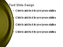 Round About Gold PowerPoint Template text slide design