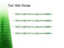 Skyscraper Green PowerPoint Template text slide design