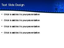 Starfield Blue PowerPoint Template text slide design