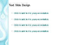Teardrop Cyan PowerPoint Template text slide design