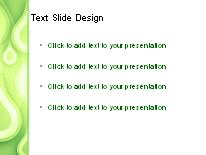 Teardrop Green PowerPoint Template text slide design