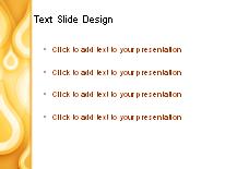 Teardrop Orange PowerPoint Template text slide design