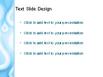 Teardrop Blue PowerPoint Template text slide design