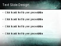 Textural Sky Teal PowerPoint Template text slide design