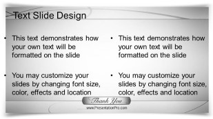 Thankyou 02 Gray Widescreen PowerPoint Template text slide design