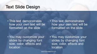 Fresh Blue Berries Widescreen PowerPoint Template text slide design