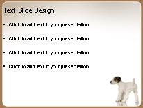 Playful Pup PowerPoint Template text slide design