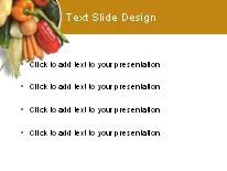 Veggies PowerPoint Template text slide design