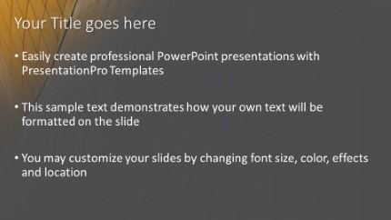 Building Waves Widescreen PowerPoint Template text slide design