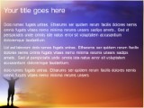 Download exulting the sunset PowerPoint Template and other software plugins for Microsoft PowerPoint