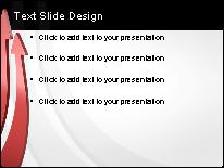 Arrow Race Red PowerPoint Template text slide design