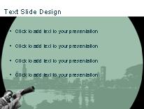 Avast Green PowerPoint Template text slide design