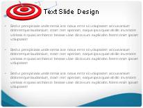 Bullseye Target PowerPoint Template text slide design