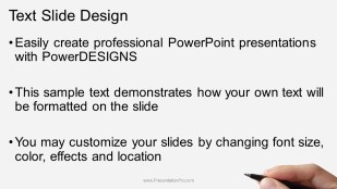 Business Sketching Widescreen PowerPoint Template text slide design