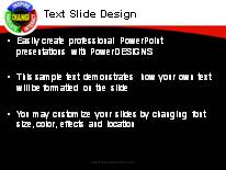 Change Red PowerPoint Template text slide design
