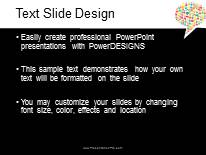 Chat Bubble Black PowerPoint Template text slide design
