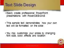 Excellent Support Red PowerPoint Template text slide design