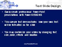 Forward Movement Blue PowerPoint Template text slide design