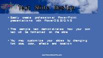 Goals Tag Cloud Blue Widescreen PowerPoint Template text slide design