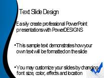 Gorwing Line Widescreen PowerPoint Template text slide design