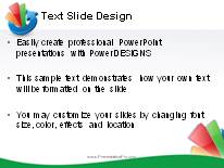Growth Cycle Green PowerPoint Template text slide design