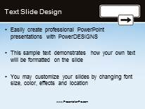 Growth Direction B PowerPoint Template text slide design