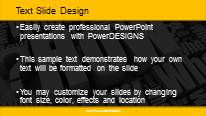 How Cluster Widescreen PowerPoint Template text slide design