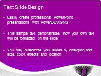 Leader Front Purple PowerPoint Template text slide design