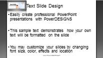 Success Direction Black Widescreen PowerPoint Template text slide design