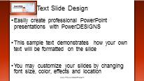 Success Direction Red Widescreen PowerPoint Template text slide design