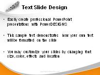 Success Growth Orange PowerPoint Template text slide design