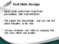 Success Growth Teal PowerPoint Template text slide design