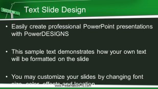 Success Way 01 Widescreen PowerPoint Template text slide design