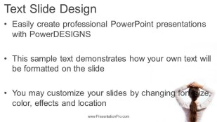 Suit Thoughts 02 Widescreen PowerPoint Template text slide design