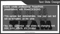 Team In Motion B Widescreen PowerPoint Template text slide design