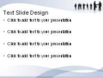 Teamwork Success Blue PowerPoint Template text slide design