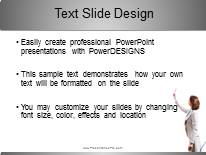 The Presenter PowerPoint Template text slide design