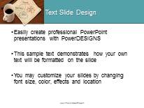 Thoughts Over Coffee Tea PowerPoint Template text slide design