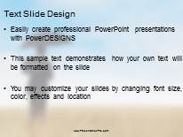 Umbrella Field PowerPoint Template text slide design